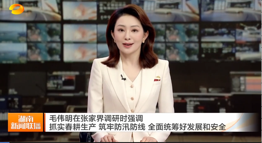 毛伟明在张家界调研时强调 抓实春耕生产 筑牢防汛防线 全面统筹好发展和安全